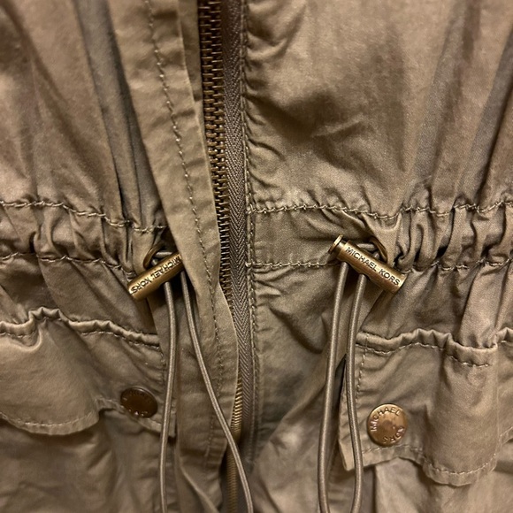 Michael Kors Army Green Lightweight Jacket Sz S - Picture 10 of 13